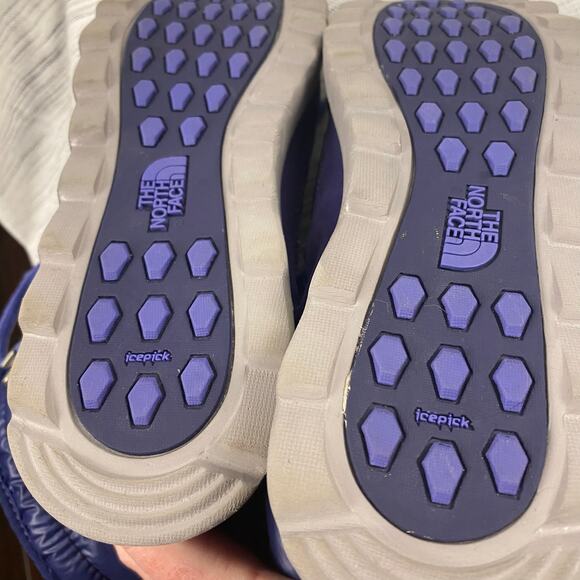 The North Face Thermoball 8" Lace Boots Purple Quilted Size 7 Winter Snow Cozy - Picture 10 of 11